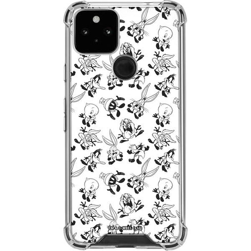 Looney Tunes Big Head Pattern Google Pixel 5 Clear Case